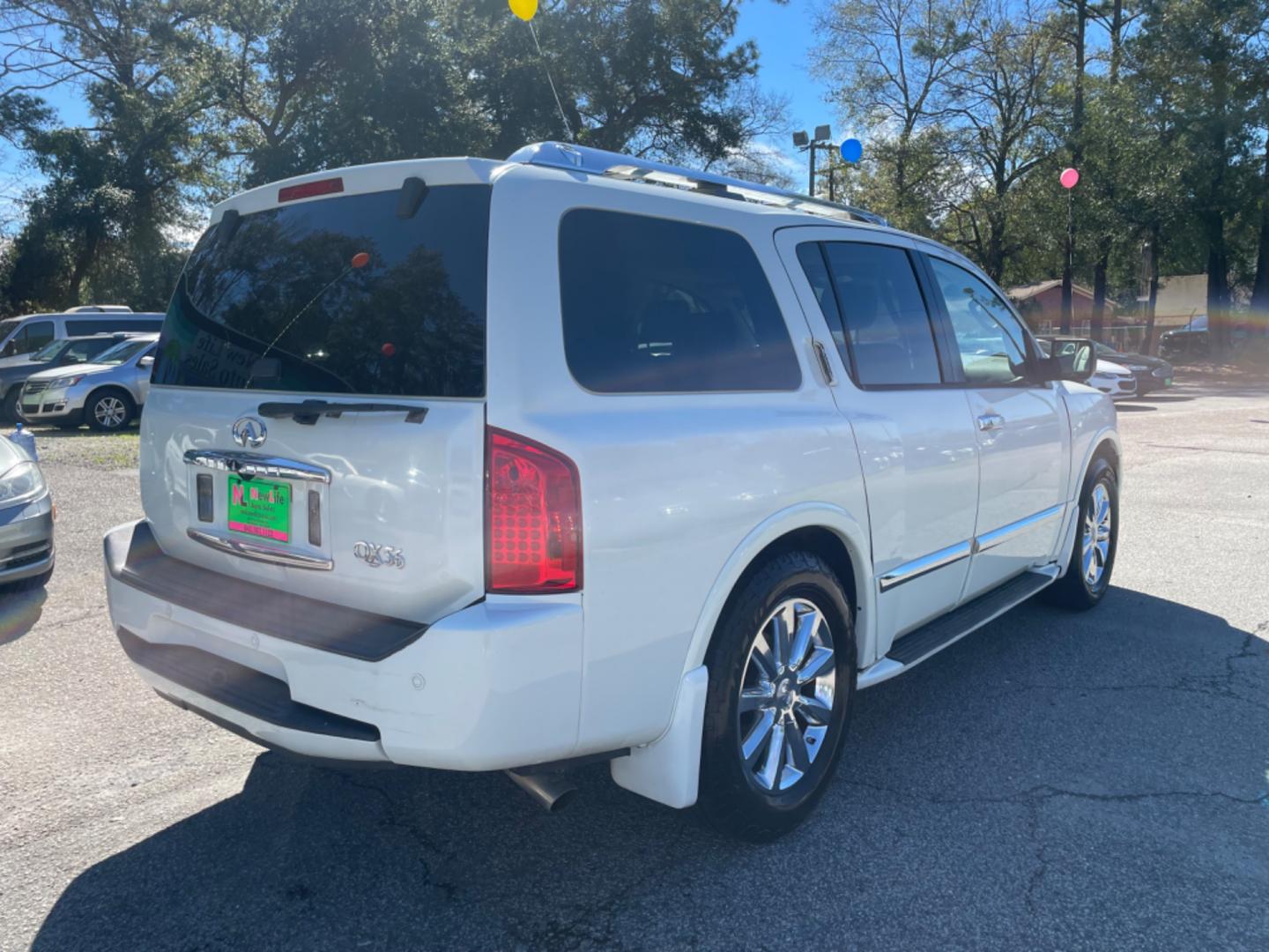 2008 WHITE INFINITI QX56 BASE (5N3AA08D18N) with an 5.6L engine, Automatic transmission, located at 5103 Dorchester Rd., Charleston, SC, 29418-5607, (843) 767-1122, 36.245171, -115.228050 - Photo#6